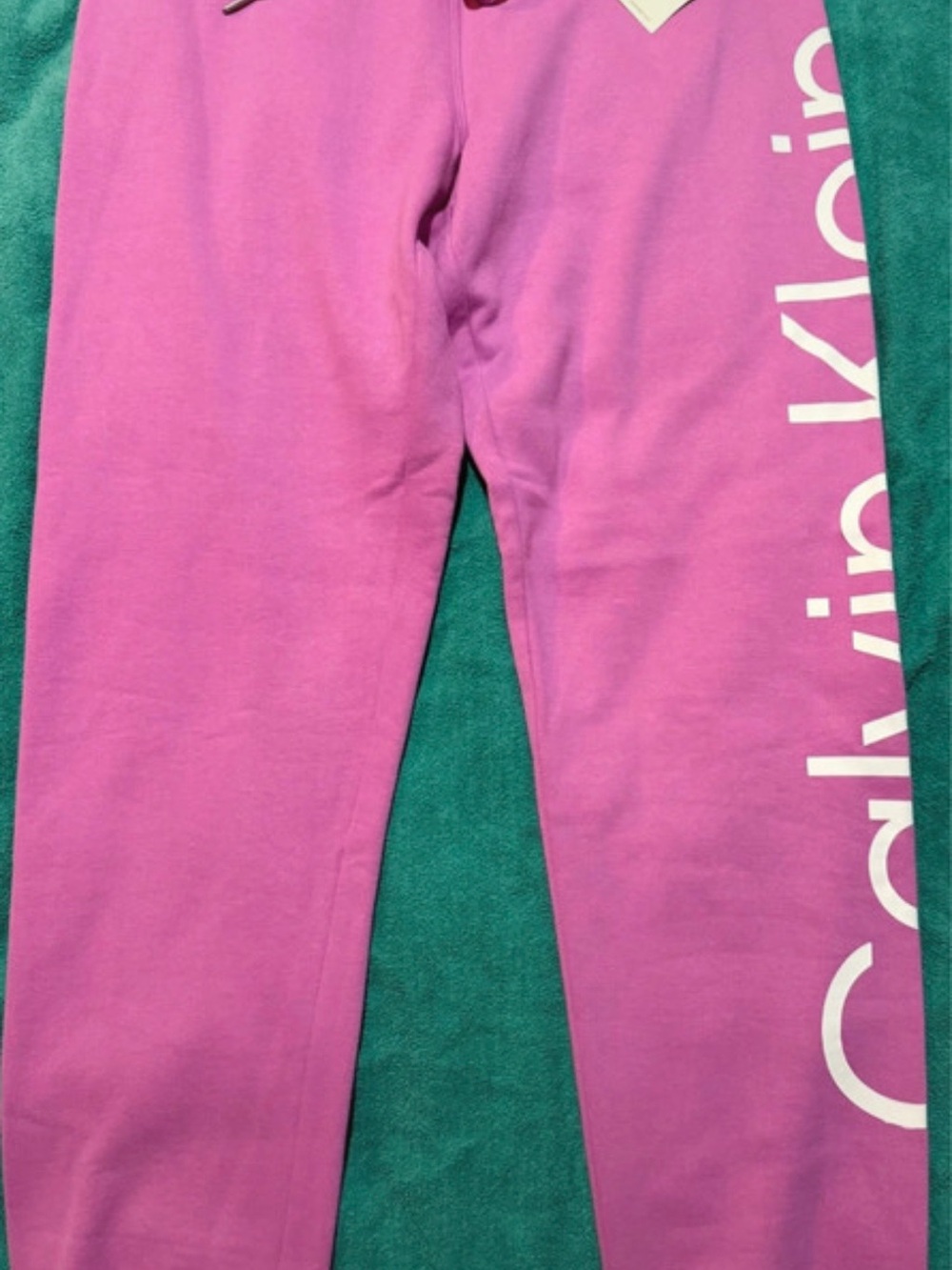 Calvin Klein Women’s Bright Pink Logo Joggers